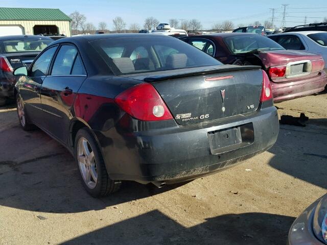 1G2ZG58N774168113 - 2007 PONTIAC G6 BASE BLACK photo 3