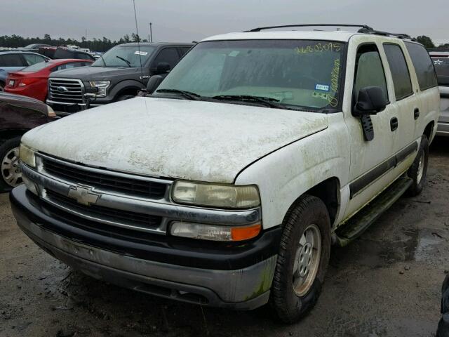 3GNEC16Z32G248788 - 2002 CHEVROLET SUBURBAN C WHITE photo 2