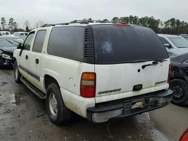 3GNEC16Z32G248788 - 2002 CHEVROLET SUBURBAN C WHITE photo 3