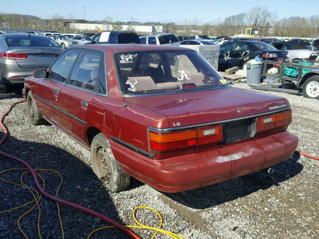 JT2SV22E8K3328968 - 1989 TOYOTA CAMRY LE RED photo 3