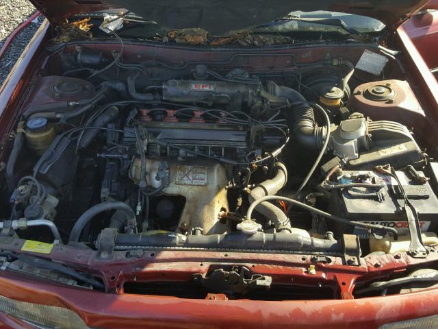 JT2SV22E8K3328968 - 1989 TOYOTA CAMRY LE RED photo 7