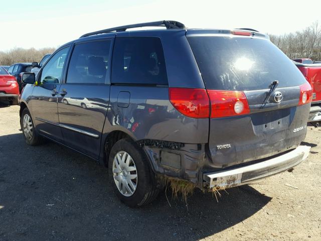 5TDZA23C76S431625 - 2006 TOYOTA SIENNA CE BLUE photo 3