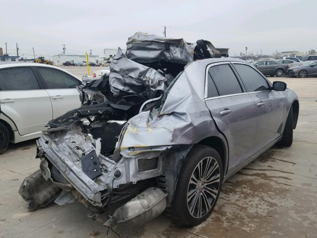 2C3CCABG8DH586392 - 2013 CHRYSLER 300 V6 SILVER photo 4