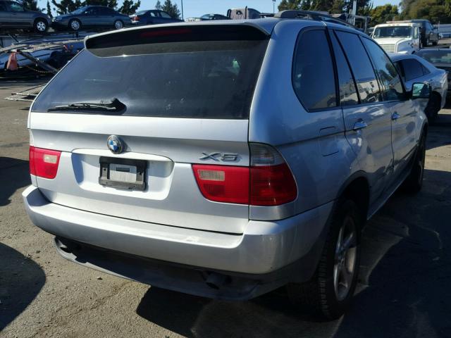 5UXFA53592LP50265 - 2002 BMW X5 3.0I SILVER photo 4