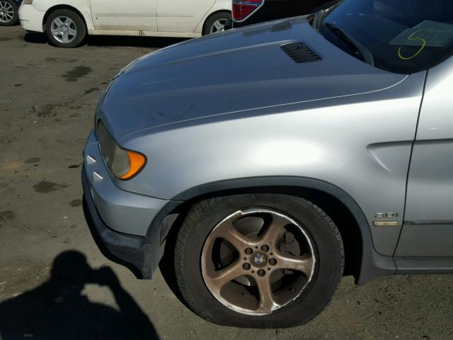 5UXFA53592LP50265 - 2002 BMW X5 3.0I SILVER photo 9