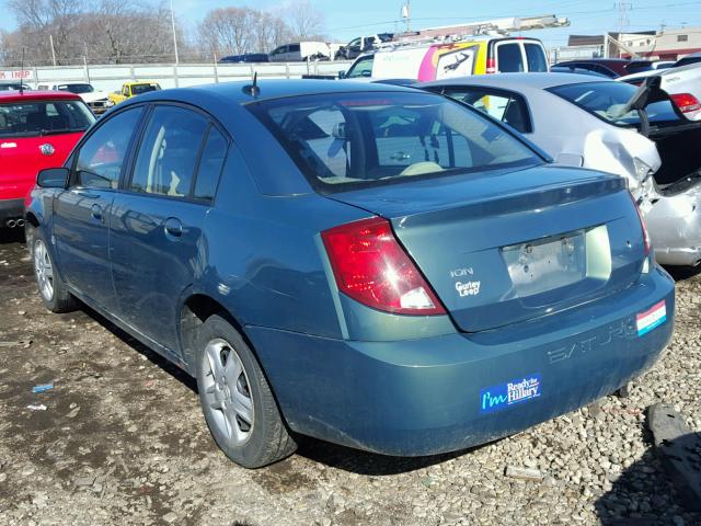 1G8AJ55F67Z115407 - 2007 SATURN ION LEVEL TURQUOISE photo 3
