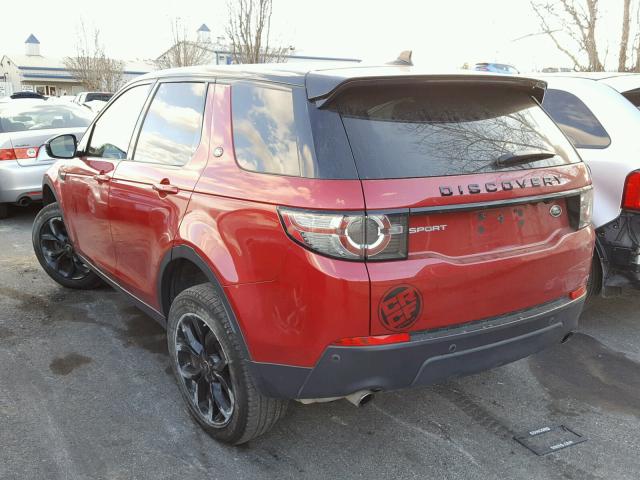 SALCR2BGXGH554465 - 2016 LAND ROVER DISCOVERY RED photo 3