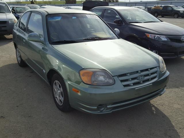 KMHCG35C23U270305 - 2003 HYUNDAI ACCENT GL GREEN photo 1