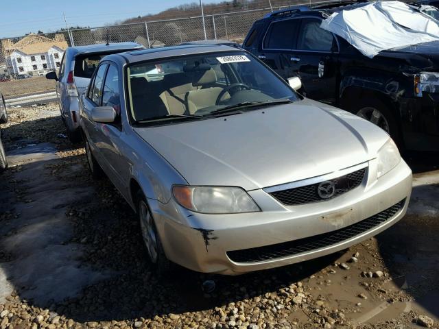 JM1BJ226221558464 - 2002 MAZDA PROTEGE DX BEIGE photo 1