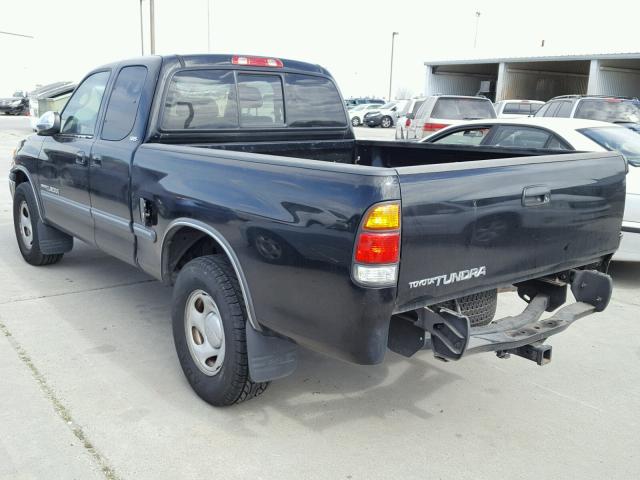 5TBRN34112S254239 - 2002 TOYOTA TUNDRA ACC BLACK photo 3