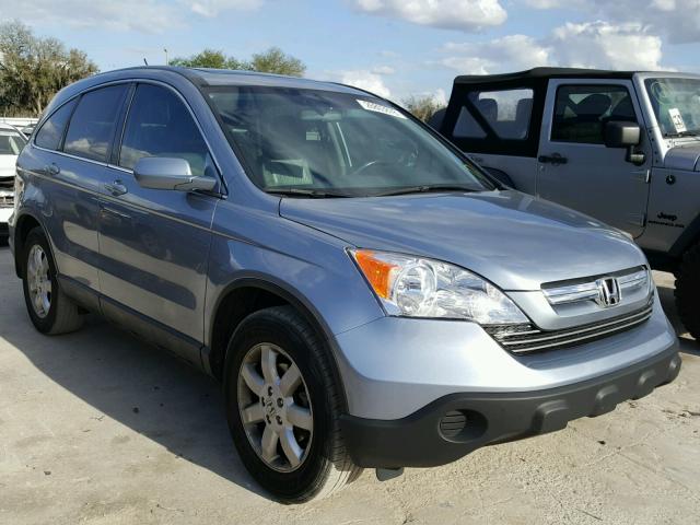 5J6RE38708L004484 - 2008 HONDA CR-V EXL BLUE photo 1