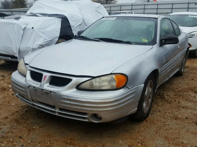 1G2NF12TX1M555151 - 2001 PONTIAC GRAND AM S SILVER photo 2