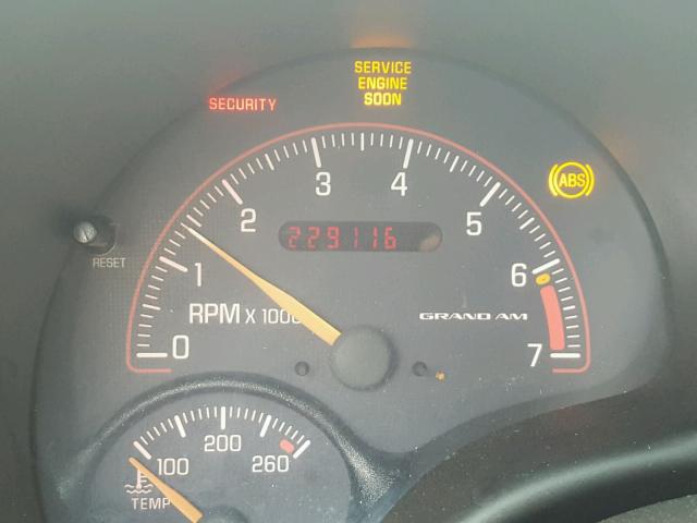 1G2NF12TX1M555151 - 2001 PONTIAC GRAND AM S SILVER photo 8