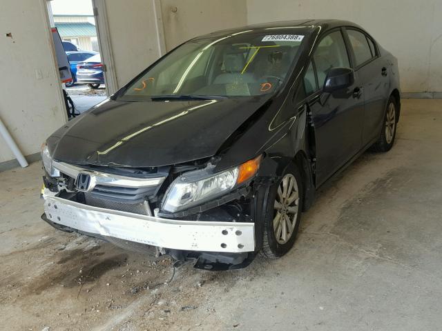 2HGFB2F99CH307996 - 2012 HONDA CIVIC EXL BLACK photo 2