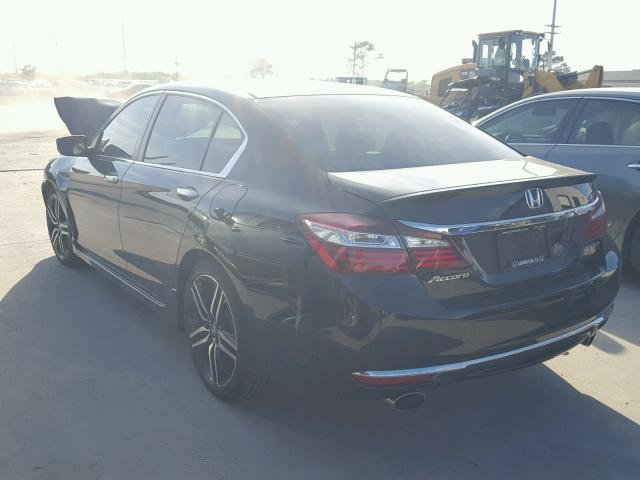 1HGCR2F59GA159560 - 2016 HONDA ACCORD SPO BLACK photo 3