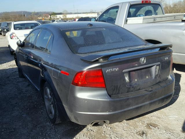 19UUA662X5A034220 - 2005 ACURA TL GRAY photo 3