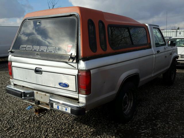 1FTCR11T9KUA15478 - 1989 FORD RANGER SILVER photo 4