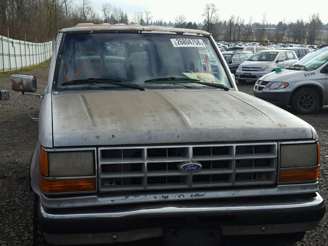 1FTCR11T9KUA15478 - 1989 FORD RANGER SILVER photo 9