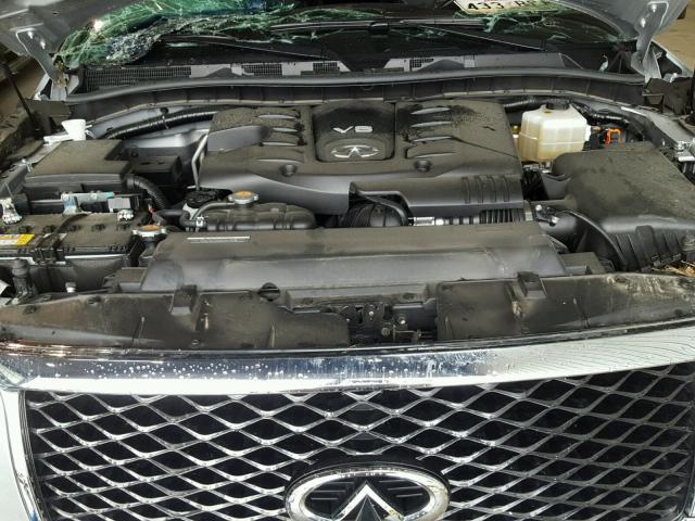 JN8AZ2NF9H9645423 - 2017 INFINITI QX80 BASE SILVER photo 7