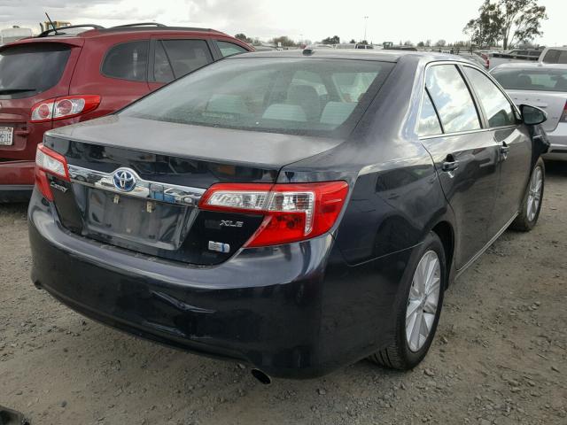 4T1BD1FK2CU019377 - 2012 TOYOTA CAMRY HYBR BLACK photo 4