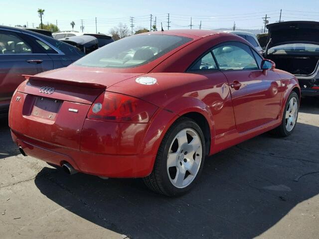 TRUWT28N111002922 - 2001 AUDI TT QUATTRO RED photo 4