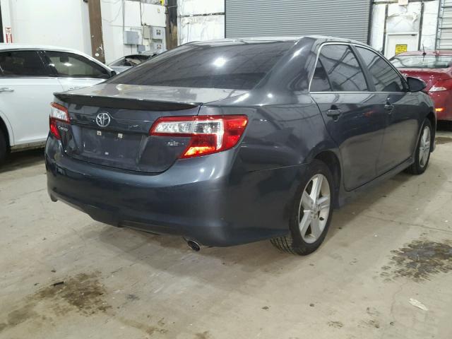 4T1BF1FK4DU280506 - 2013 TOYOTA CAMRY L GRAY photo 4