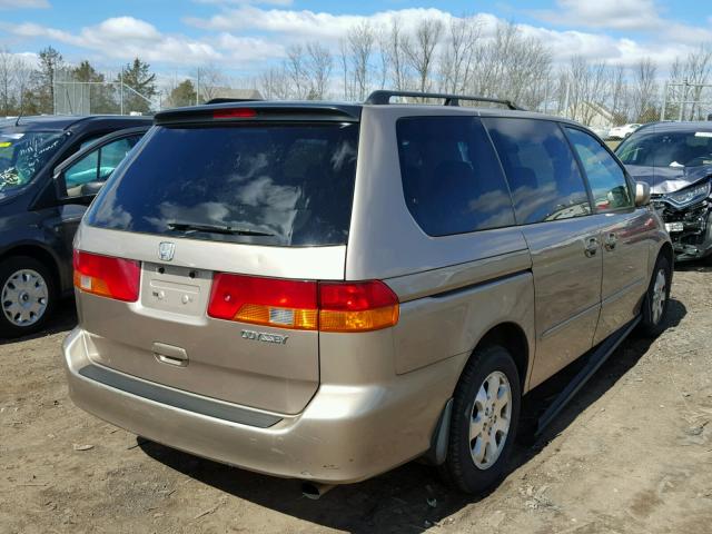 5FNRL18894B129005 - 2004 HONDA ODYSSEY EX BEIGE photo 4