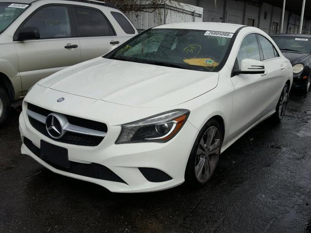 WDDSJ4EB3EN045652 - 2014 MERCEDES-BENZ CLA 250 WHITE photo 2