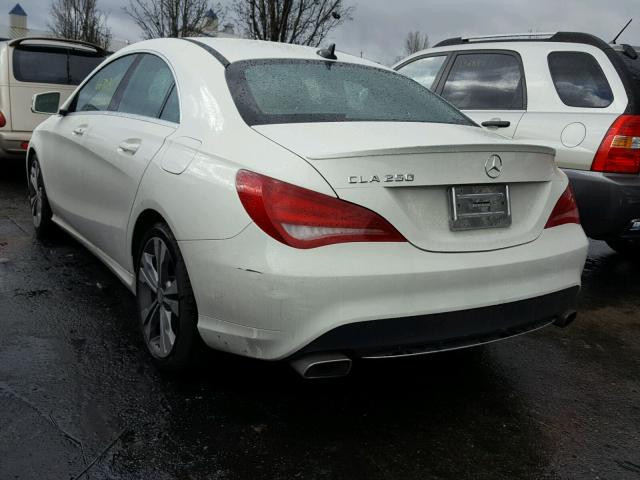 WDDSJ4EB3EN045652 - 2014 MERCEDES-BENZ CLA 250 WHITE photo 3