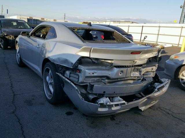 2G1FS1EW3B9197772 - 2011 CHEVROLET CAMARO SS SILVER photo 3