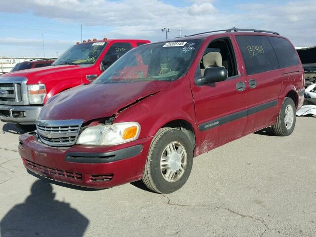 1GNDX03EX4D158940 - 2004 CHEVROLET VENTURE RED photo 2