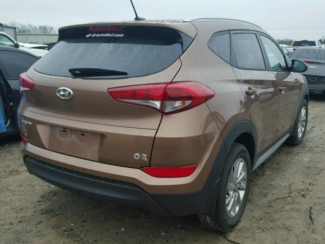 KM8J33A40HU397501 - 2017 HYUNDAI TUCSON LIM TAN photo 4