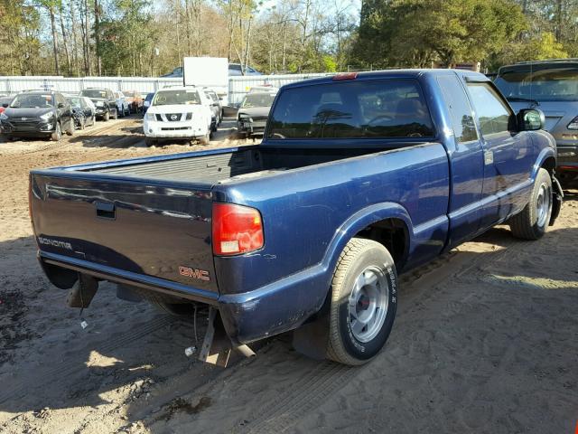 1GTCS195X18253342 - 2001 GMC SONOMA BLUE photo 4