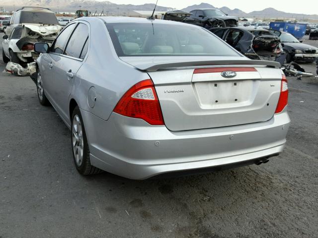 3FAHP0HA6AR337419 - 2010 FORD FUSION SE SILVER photo 3