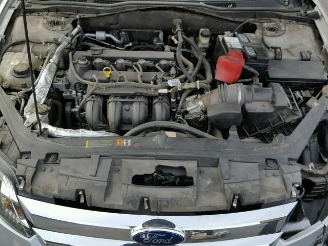 3FAHP0HA6AR337419 - 2010 FORD FUSION SE SILVER photo 7