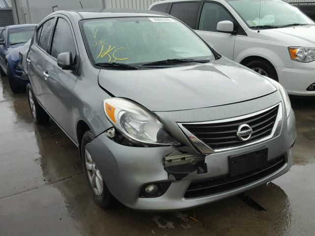 3N1CN7AP5CL943191 - 2012 NISSAN VERSA S SILVER photo 1