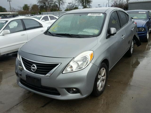 3N1CN7AP5CL943191 - 2012 NISSAN VERSA S SILVER photo 2