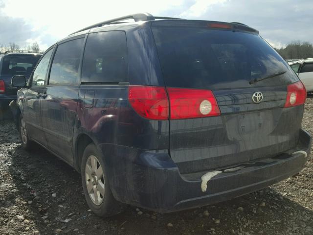 5TDZA23C46S503090 - 2006 TOYOTA SIENNA CE/ BLUE photo 3