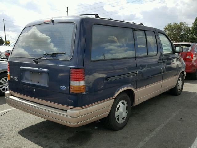 1FMDA31X5RZA08059 - 1994 FORD AEROSTAR BLUE photo 4