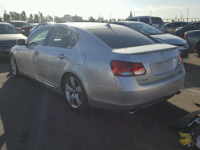 JTHBE96S670013688 - 2007 LEXUS GS 350 SILVER photo 3