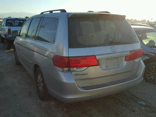 5FNRL38778B050814 - 2008 HONDA ODYSSEY EX SILVER photo 3