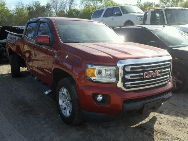 1GTG5BE36F1164659 - 2015 GMC CANYON SLE RED photo 1