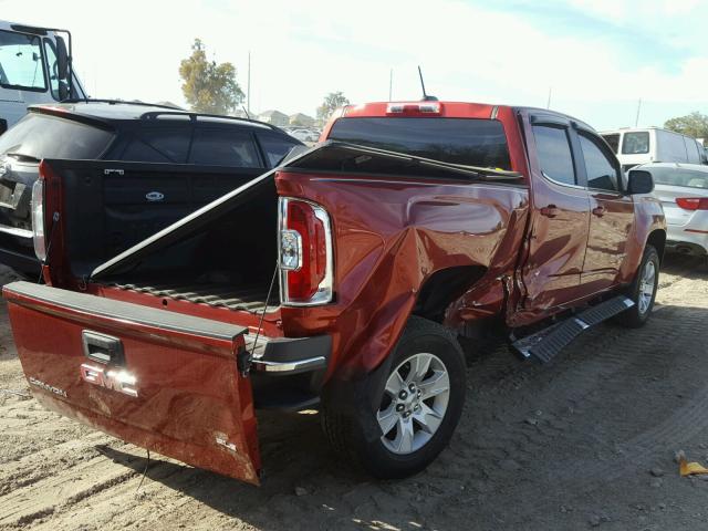 1GTG5BE36F1164659 - 2015 GMC CANYON SLE RED photo 4