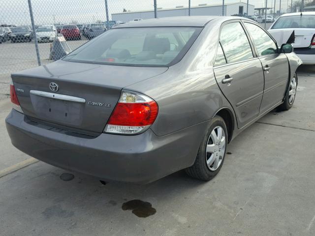 4T1BE30K65U616391 - 2005 TOYOTA CAMRY LE GRAY photo 4