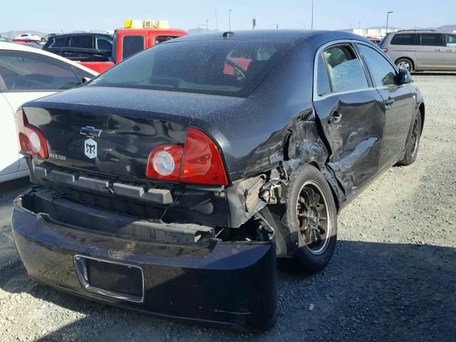 1G1ZG57B98F228233 - 2008 CHEVROLET MALIBU LS შავი ფოტო 4