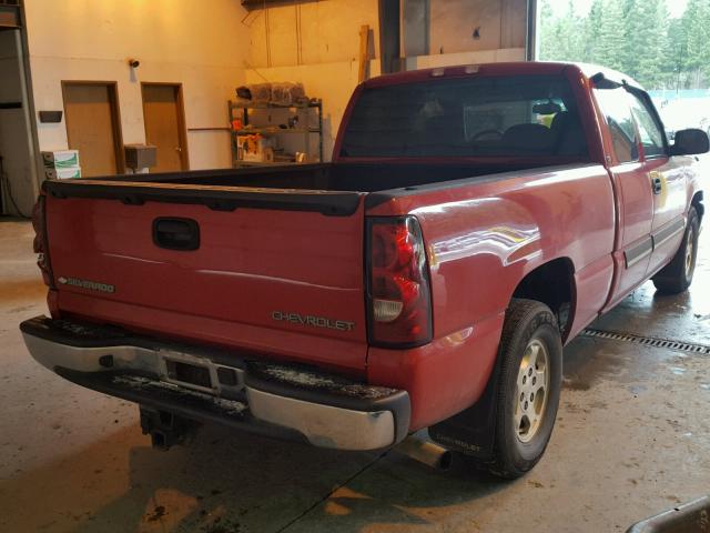 2GCEC19T931322497 - 2003 CHEVROLET SILVERADO RED photo 4