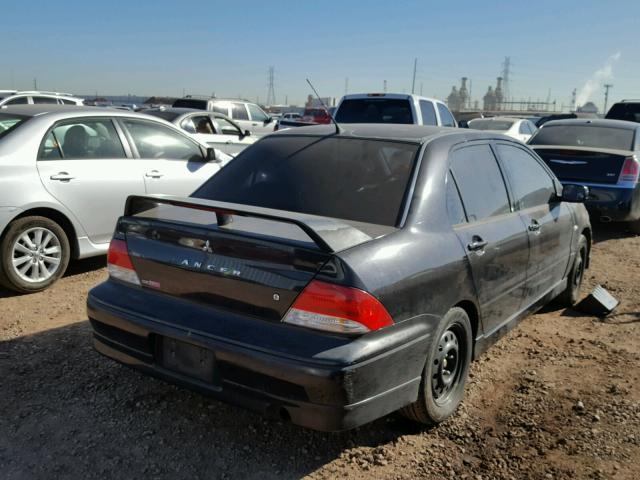 JA3AJ86E22U057779 - 2002 MITSUBISHI LANCER OZ BLACK photo 4