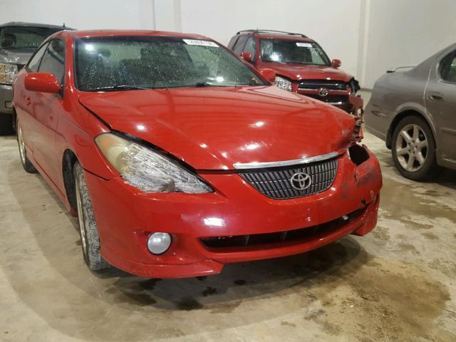 4T1CE38P24U785035 - 2004 TOYOTA CAMRY SOLA RED photo 1