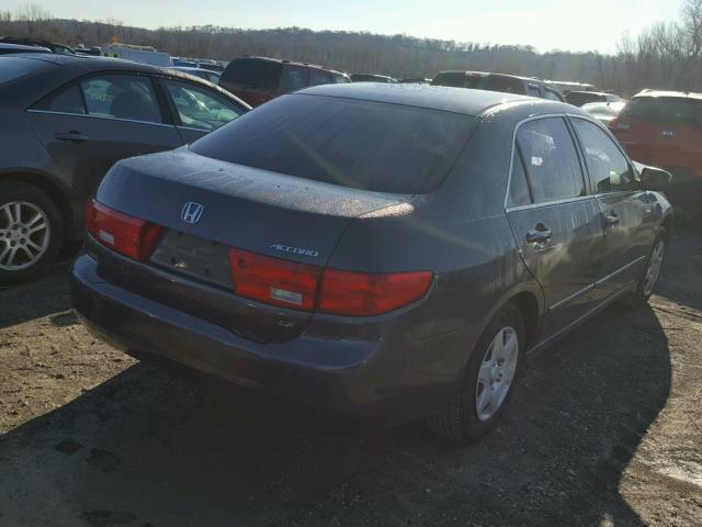 1HGCM56445A116586 - 2005 HONDA ACCORD LX GRAY photo 4