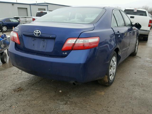 4T4BE46K49R064804 - 2009 TOYOTA CAMRY BASE BLUE photo 4